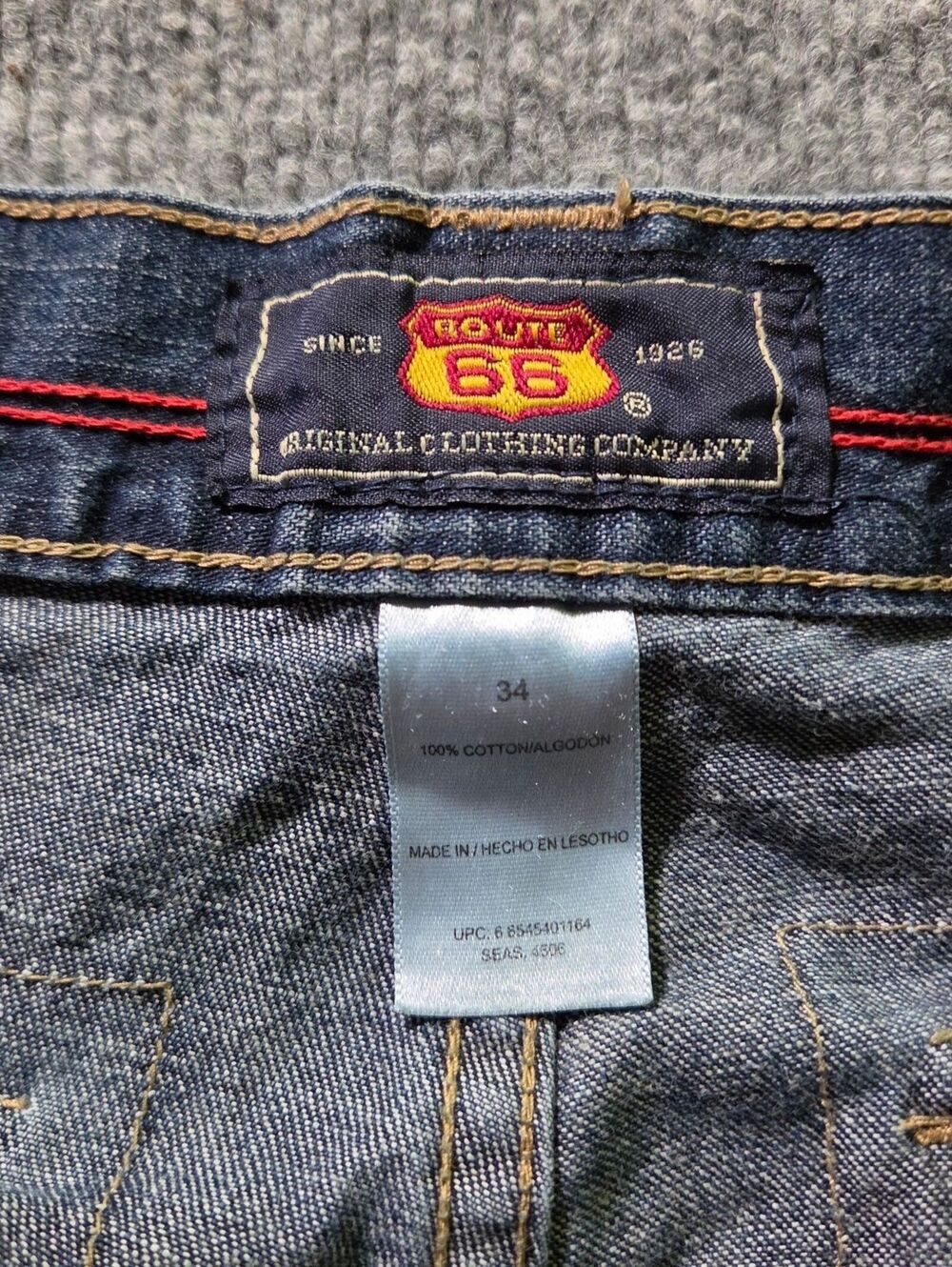 Route 66 Men's Denim Cargo Shorts Size 34 Blue Cotton - Picture 4 of 10